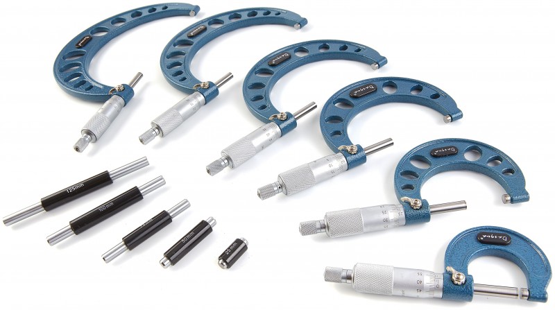 Dasqua Professionele 6-delige Buitemicrometerset 0-150 mm
