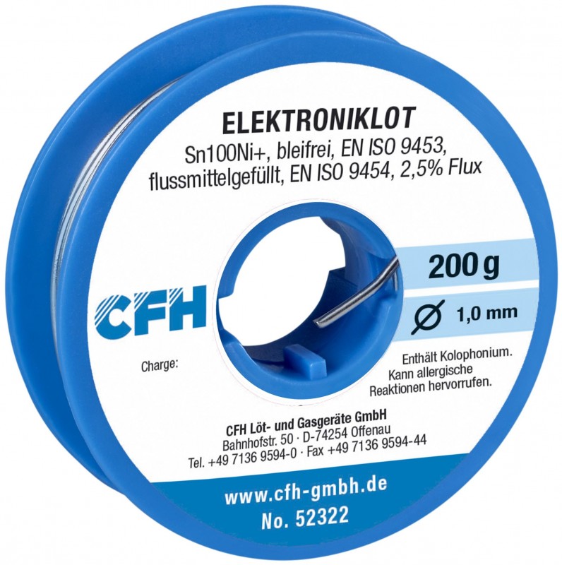 CFH EL 322 Loodvrij Elektronica Soldeer 200 g