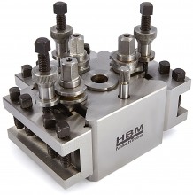 HBM G snelwisselhouder model Dixon 20 x 20 mm, 38,5 mm breed, 48,5 mm hoog, 98 mm lang