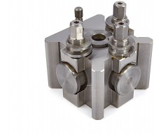 HBM G snelwisselhouder model Dixon 20 x 20 mm, 38,5 mm breed, 48,5 mm hoog, 98 mm lang