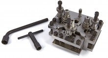 HBM G snelwisselhouder model Dixon 20 x 20 mm, 38,5 mm breed, 48,5 mm hoog, 98 mm lang