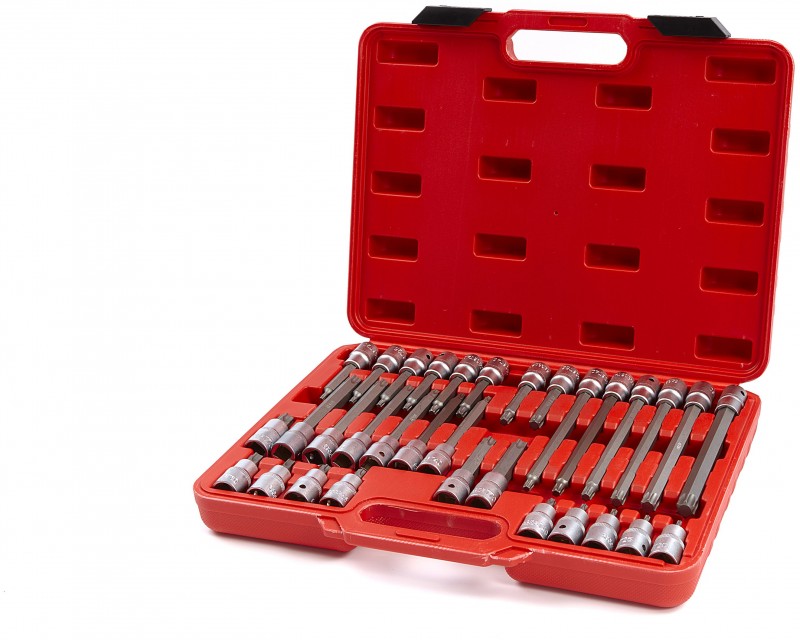 HBM Profi 32-Delige 1/2 Inch Torx Doppenset - Dopsleutel Set