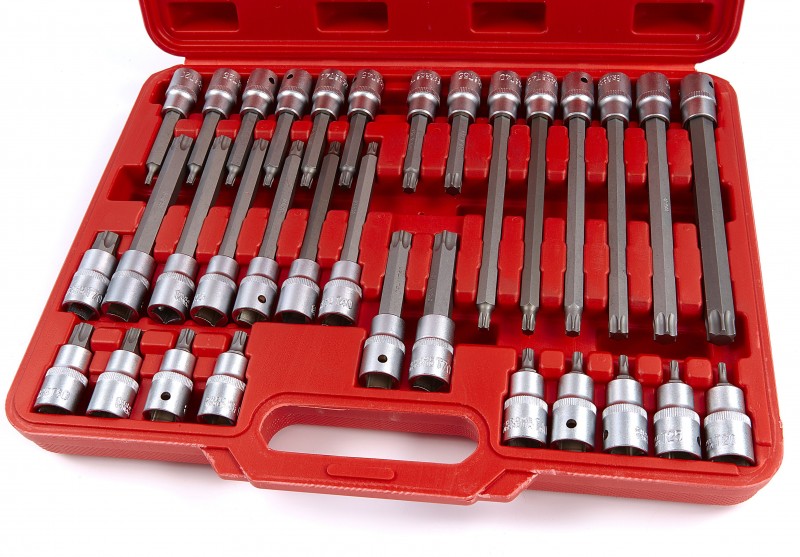 HBM Profi 32-Delige 1/2 Inch Torx Doppenset - Dopsleutel Set