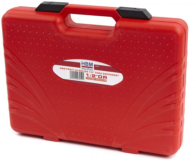 HBM Profi 32-Delige 1/2 Inch Torx Doppenset - Dopsleutel Set