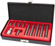 HBM 11-delige Spline Bitset met 1/2 inch Adapter