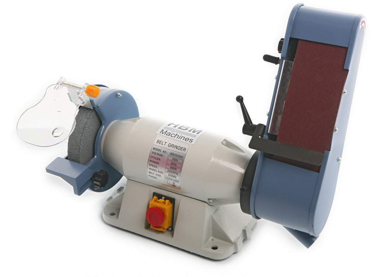 HBM 200 mm. grinder and belt sander HBM 200 mm. grinder and belt sander