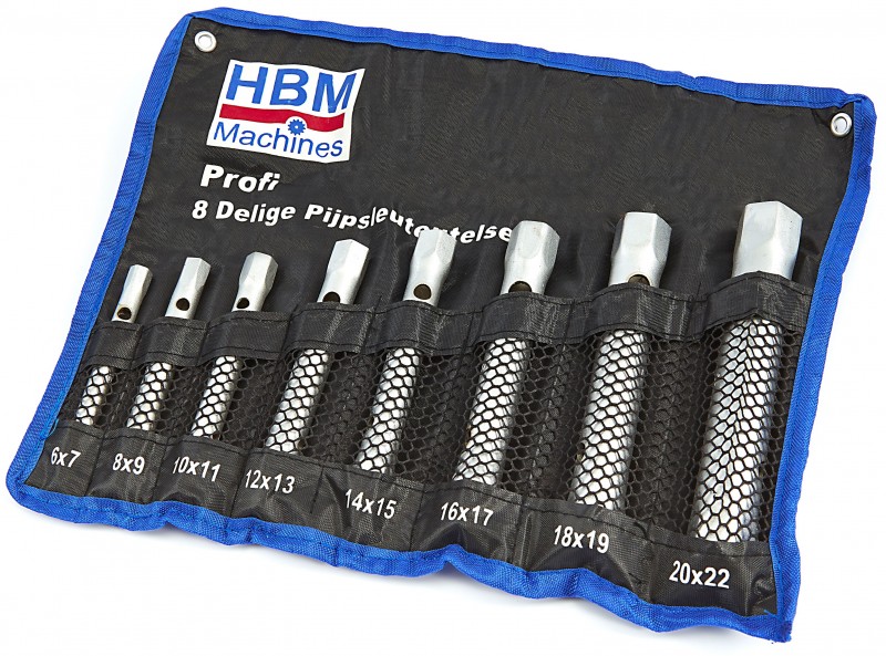 HBM Profi 8-delige pijpsleutelset