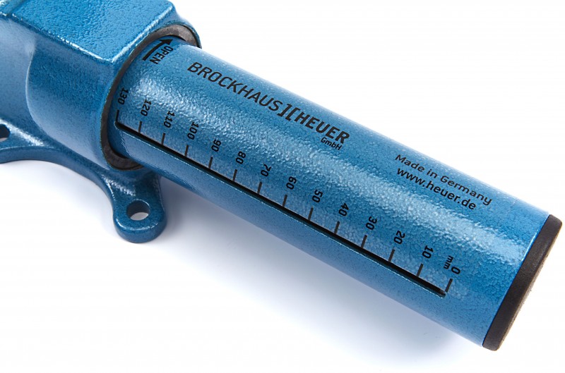 Heuer Brockhaus 120 mm compacte bankschroef, spandiepte 65 mm