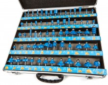 HBM 66-delige houtfrezenset hardmetaal 8 mm met aluminium opbergkoffer HBM 66-delige houtfrezenset hardmetaal 8 mm met aluminium opbergkoffer