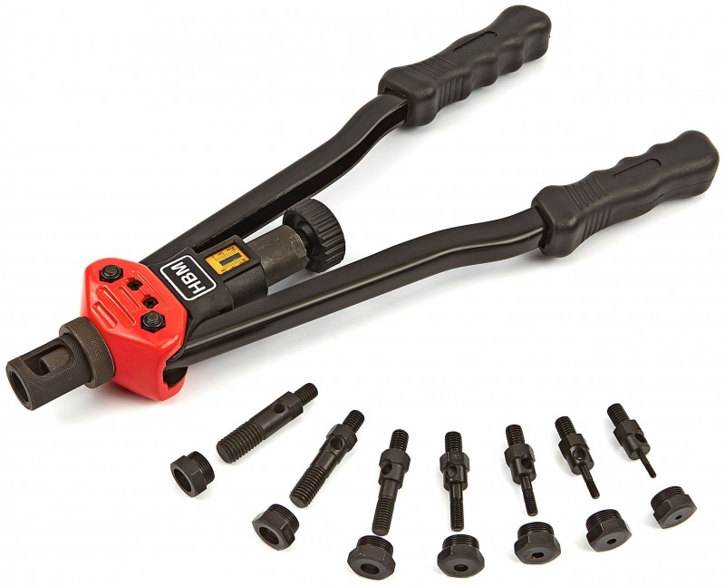 HBM Professionel blindnitte-møtrik-tang M3-M12 41 cm med opbevaringstaske HBM Professionel blindnitte-møtrik-tang M3-M12 41 cm med opbevaringstaske