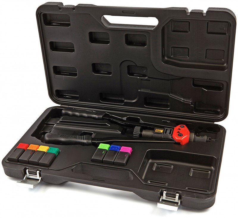 HBM Professionel blindnitte-møtrik-tang M3-M12 41 cm med opbevaringstaske HBM Professionel blindnitte-møtrik-tang M3-M12 41 cm med opbevaringstaske