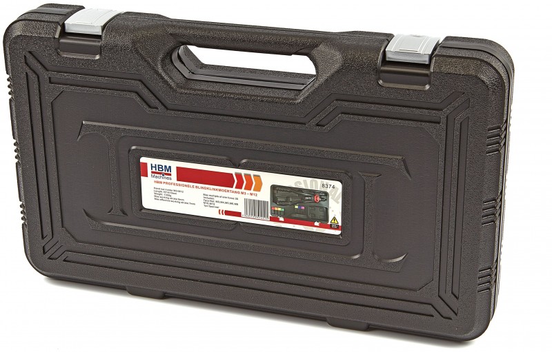 HBM Professionel blindnitte-møtrik-tang M3-M12 41 cm med opbevaringstaske HBM Professionel blindnitte-møtrik-tang M3-M12 41 cm med opbevaringstaske