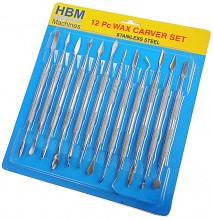 HBM 12-delige Wax Carver Moduleerhakenset HBM 12-delige Wax Carver Moduleerhakenset