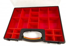 HBM assortimentsdoos met 20 losse bakjes voor gereedschapswand 42 x 33,5 x 6,5 cm