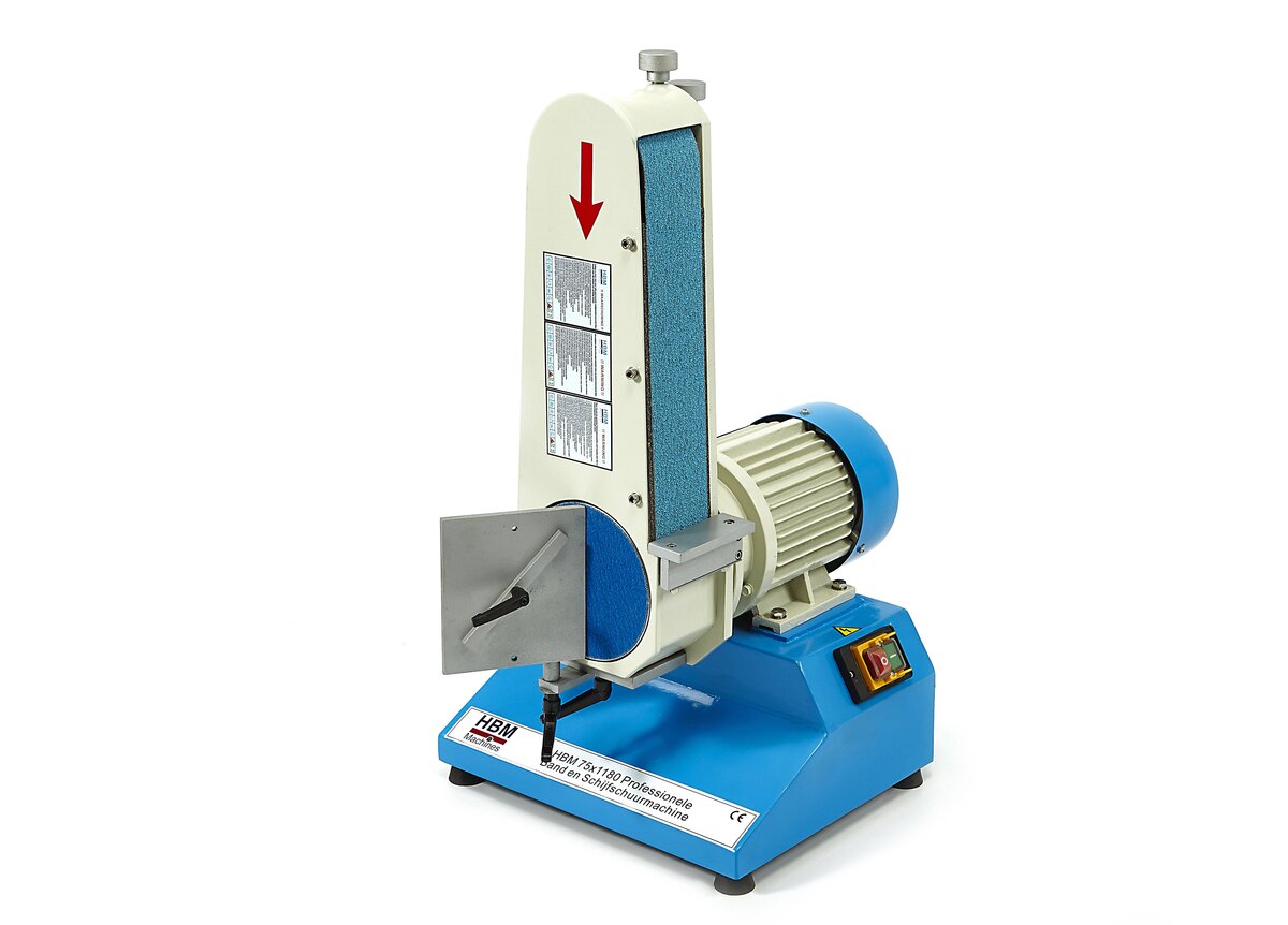 HBM 75 x 1180 profesjonell belte- og skivester HBM 75 x 1180 profesjonell belte- og skivester