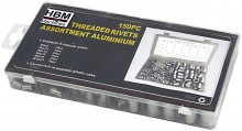 HBM Blindklinkmoeren Assortiment 150 Delig Aluminium 260 g HBM Blindklinkmoeren Assortiment 150 Delig Aluminium 260 g