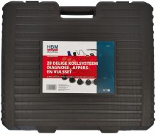 HBM 28-delige Koelsysteem Diagnose-, Afpers- en Vulsset HBM 28-delige Koelsysteem Diagnose-, Afpers- en Vulsset