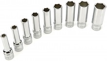 AOK 9-delige 1/2 inch Super Grip lange doppenset
