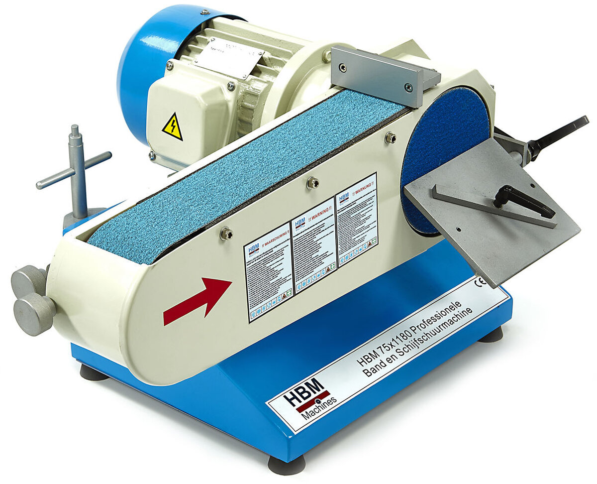 HBM 75 x 1180 profesjonell belte- og skivester HBM 75 x 1180 profesjonell belte- og skivester