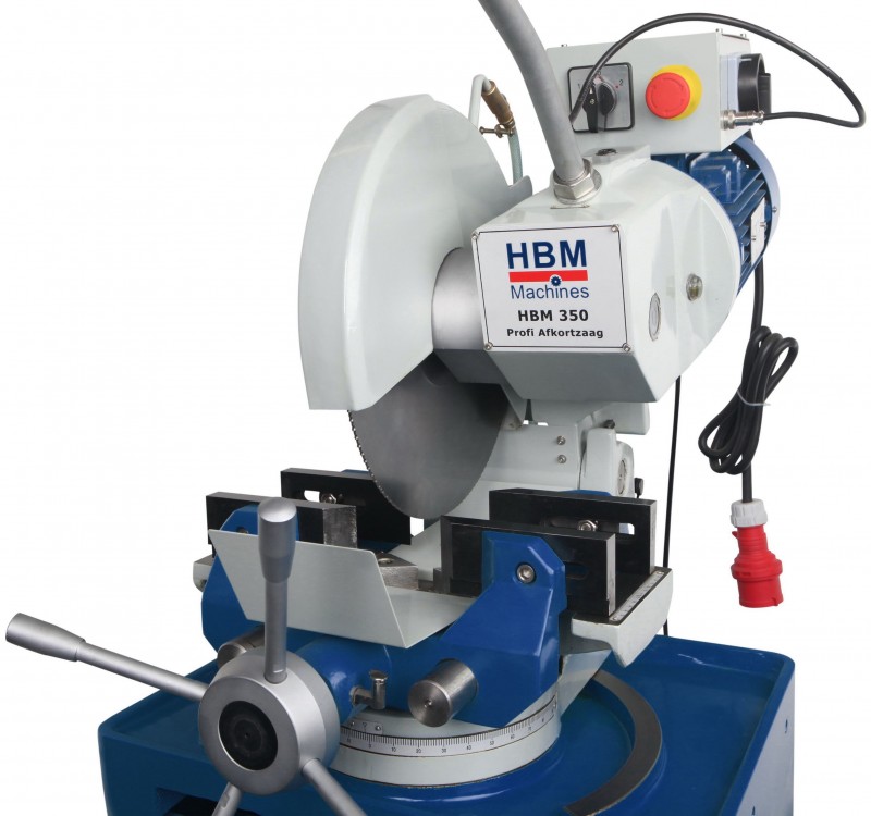 HBM 315 mm metaalafkortzaag 1500 W, 400 V, zaagblad 315 mm, 90° 90 mm, 45° 80 mm, verstelbaar -45° tot 45°