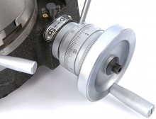 HBM HV-6 160 mm Profi Verdeeltafel met 160 mm 3-klauwplaat, MC2, 3 sleuven, T-sleuven 10 mm, 20 kg, 1:90