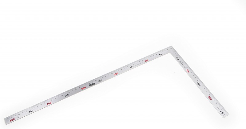 HBM RVS Blokhaak 250 x 500 mm - Centimeter en Millimeter】