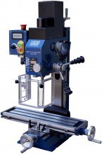 HBM BF 16 freesmachine met grote tafel, 500W, 230V, boorcapaciteit staal 16 mm, opname MC2, snelspan boorkop
