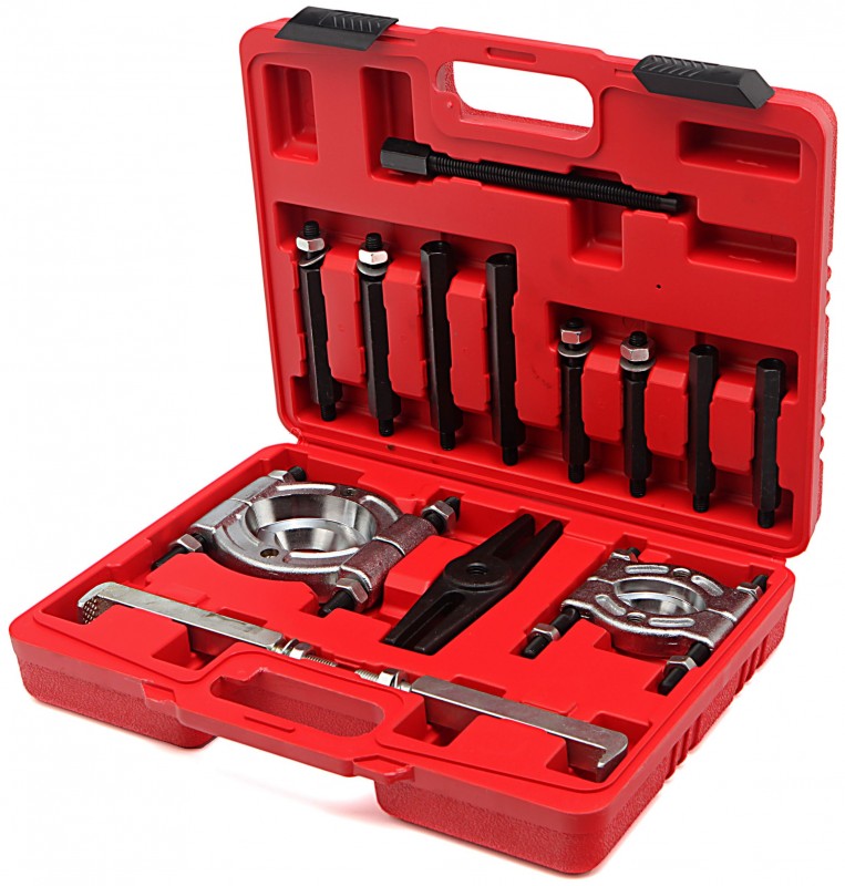 HBM 14-delige Lagertrekkerset 10-100 mm in Polyethyleen Koffer