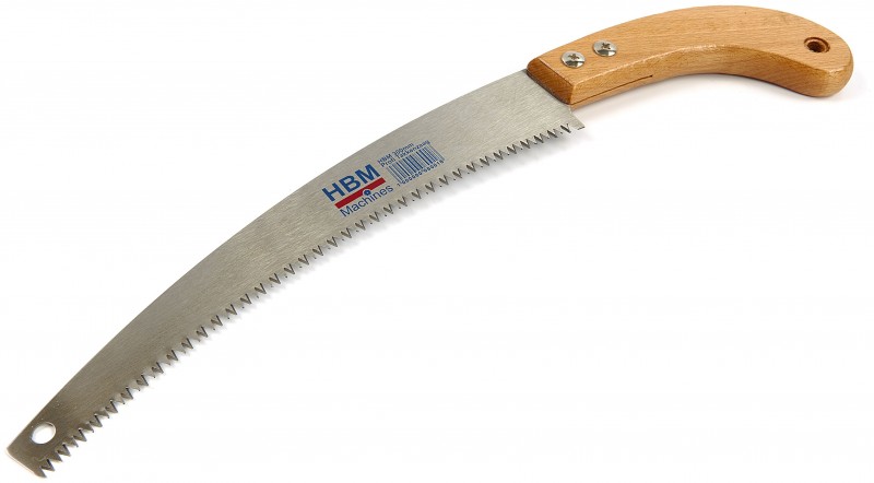 HBM 300 mm let buet grenklinge - beskæresav, kulstofstål, træhåndtag, 30 cm.