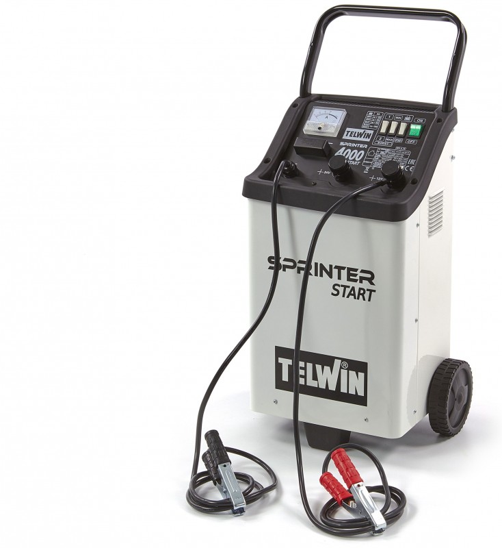 Telwin Sprinter 4000 Start 230V Acculader 12-24V Verrijdbaar 400Ah 75A
Telwin Sprinter 4000 Start 230V Acculader 12-24V Verrijdbaar 400Ah 75A