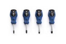 HBM Stubbie Schroevendraaier Set 4-delig Sleufkop en Philips HBM Stubbie Schroevendraaier Set 4-delig Sleufkop en Philips