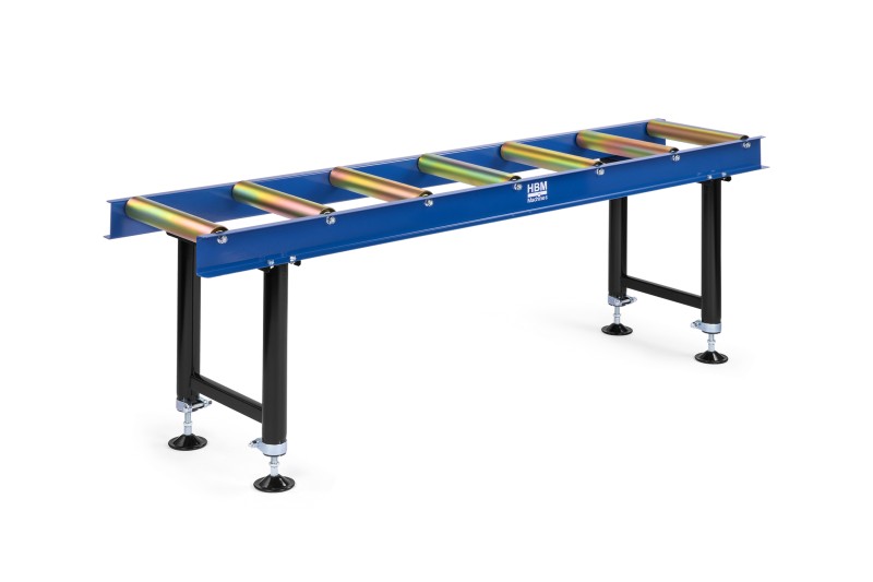 HBM Rollenbaan 2000 mm, 800 kg, rollen Ø60 mm, breedte 45 cm, hoogte 95 cm HBM Rollenbaan 2000 mm, 800 kg, rollen Ø60 mm, breedte 45 cm, hoogte 95 cm