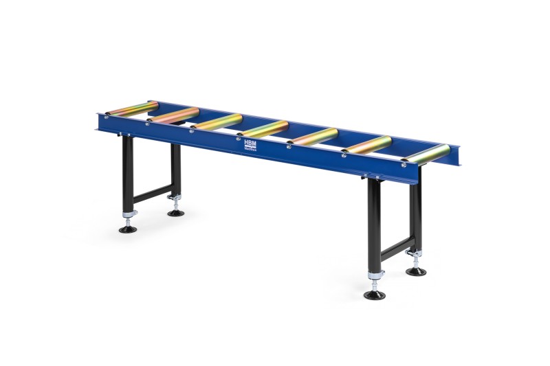 HBM Rollenbaan 2000 mm, 800 kg, rollen Ø60 mm, breedte 45 cm, hoogte 95 cm HBM Rollenbaan 2000 mm, 800 kg, rollen Ø60 mm, breedte 45 cm, hoogte 95 cm