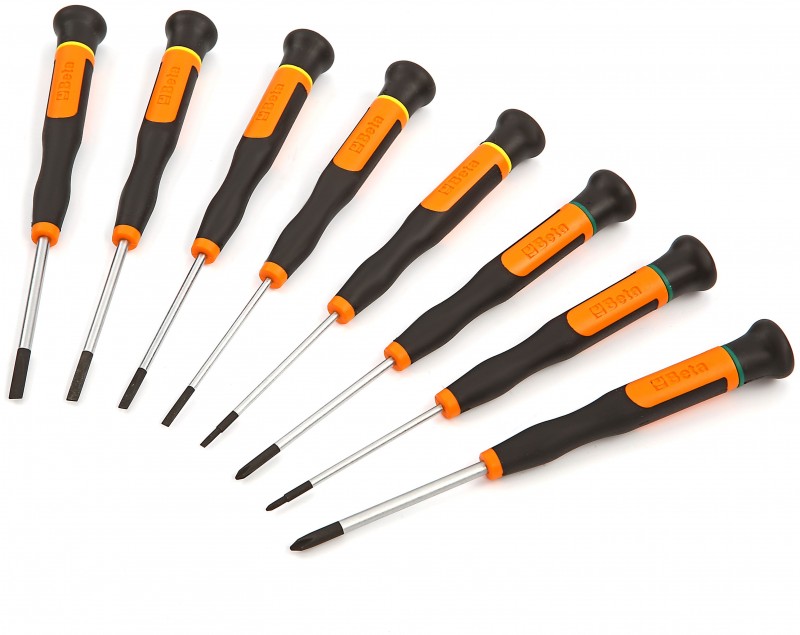 BETA 8-delige set precisie schroevendraaiers sleufkop en Phillips 1257LP BETA 8-delige set precisie schroevendraaiers sleufkop en Phillips 1257LP
