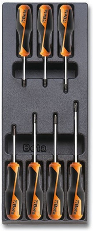 BETA T205 7-delige gereedschap inlay 41 x 15 x 4 cm gevuld 0,5 kg BETA T205 7-delige gereedschap inlay 41 x 15 x 4 cm gevuld 0,5 kg