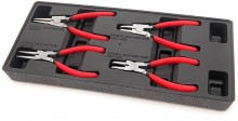 HBM Seegerringtangen Set 150 mm Inlay 4-delig Gevuld HBM Seegerringtangen Set 150 mm Inlay 4-delig Gevuld