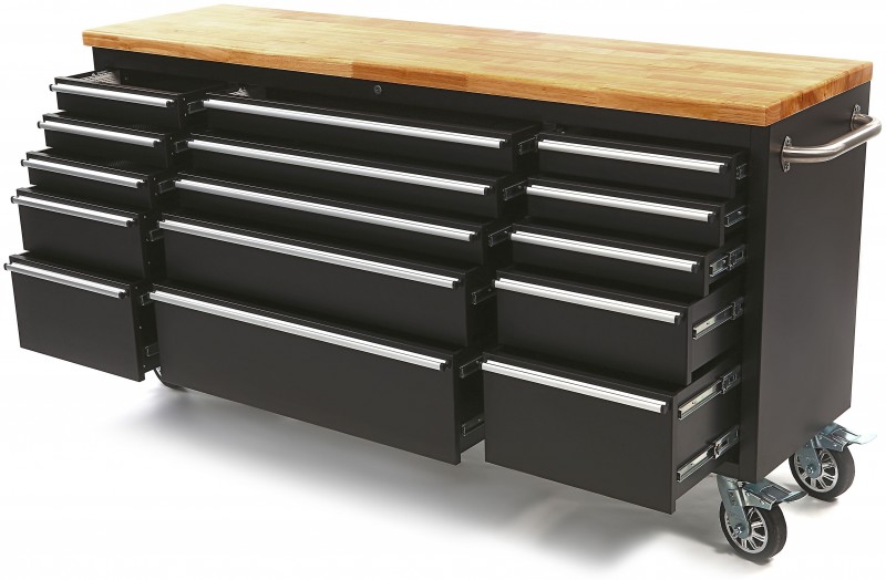 HBM Profi Gereedschapswagen Werkbank met Houten Blad 182 cm - Zwart, Verrijdbaar, 15 Laden, 700 kg
HBM Profi Gereedschapswagen Werkbank met Houten Blad 182 cm - Zwart, Verrijdbaar, 15 Laden, 700 kg