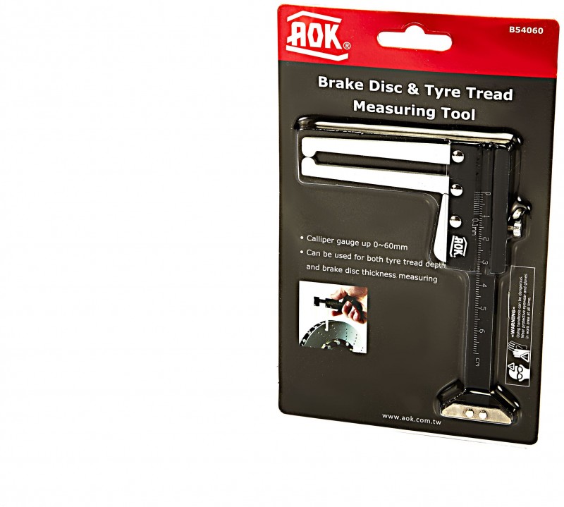 AOK Remschijf- en Bandenprofiel Dieptemeter 60 mm Millimeter

