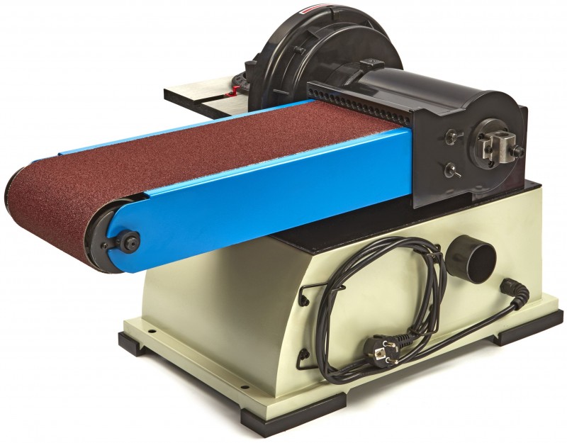 HBM 150 x 1220 professionele band- en schijfschuurmachine 750 W 230 V hout, schijf 225 mm, bandsnelheid 10,2 m/s