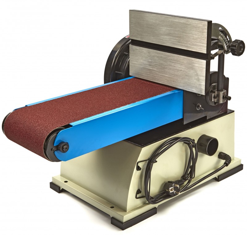 HBM 150 x 1220 professionele band- en schijfschuurmachine 750 W 230 V hout, schijf 225 mm, bandsnelheid 10,2 m/s
