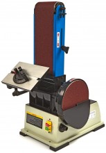 HBM 150 x 1220 professionele band- en schijfschuurmachine 750 W 230 V hout, schijf 225 mm, bandsnelheid 10,2 m/s