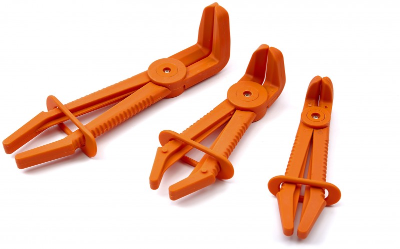 HBM 3-delige Haakse Flexibele Slangklem Klemmen Set HBM 3-delige Haakse Flexibele Slangklem Klemmen Set
