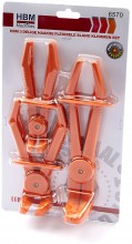 HBM 3-delige Haakse Flexibele Slangklem Klemmen Set HBM 3-delige Haakse Flexibele Slangklem Klemmen Set