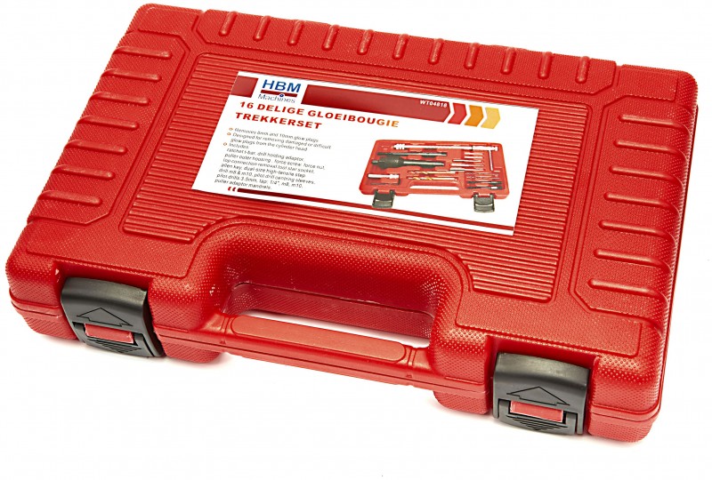 HBM 16-delige Gloeibougie Trekker Set 8-10 mm HBM 16-delige Gloeibougie Trekker Set 8-10 mm