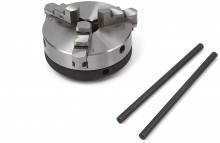 HBM 65 mm Zelfcentrerende 3-Klauwplaat met M14x1 Opname, 12 mm Doorlaat, incl. 2 Spanstiften
