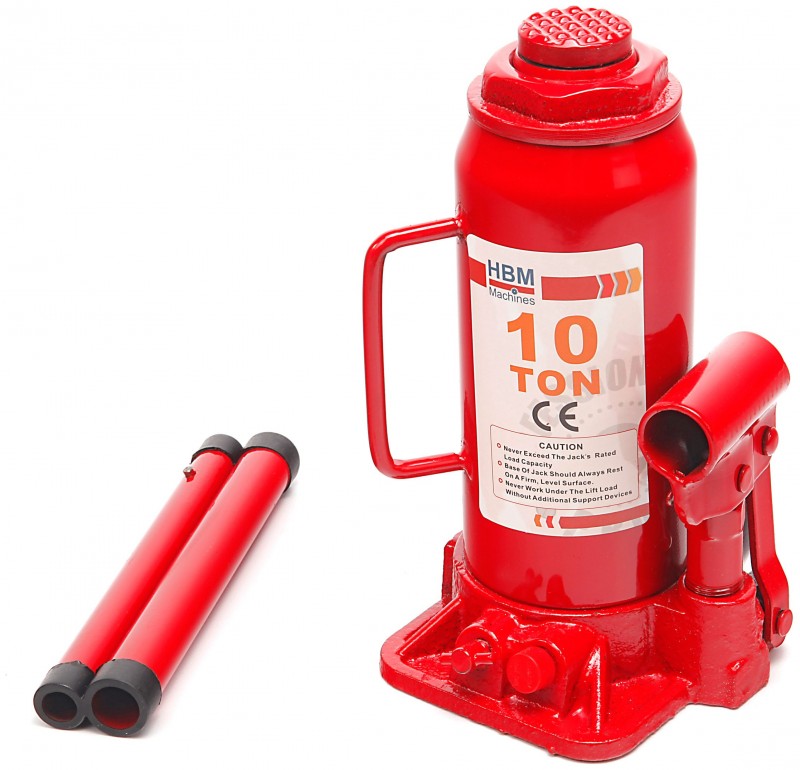 HBM Potkrik 10 Ton 10.000 kg, Stempel 35 mm, Uitlading 150 mm, 6,6 kg, niet verrijdbaar HBM Potkrik 10 Ton 10.000 kg, Stempel 35 mm, Uitlading 150 mm, 6,6 kg, niet verrijdbaar