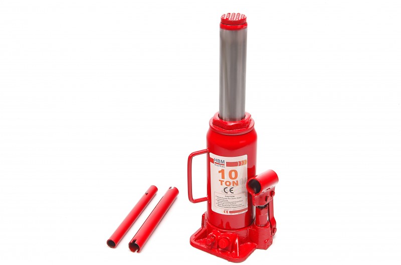 HBM Potkrik 10 Ton 10.000 kg, Stempel 35 mm, Uitlading 150 mm, 6,6 kg, niet verrijdbaar HBM Potkrik 10 Ton 10.000 kg, Stempel 35 mm, Uitlading 150 mm, 6,6 kg, niet verrijdbaar