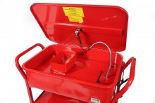 HBM 90 Liter Verrijdbare Ontvetterbak met Pomp, 1,9 l/min, 35 kg