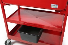 HBM 90 Liter Verrijdbare Ontvetterbak met Pomp, 1,9 l/min, 35 kg