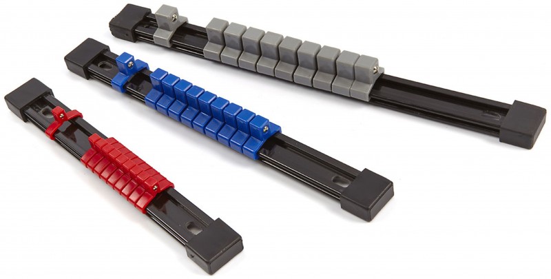 HBM 3-delige doppenrails set voor 1/4, 3/8 en 1/2 dopsleutels - 210, 260 en 310 mm